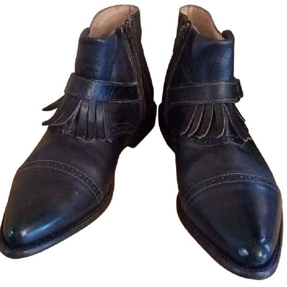 Bed Stu Dark Leather Ankle Booties - Picture 5 of 16